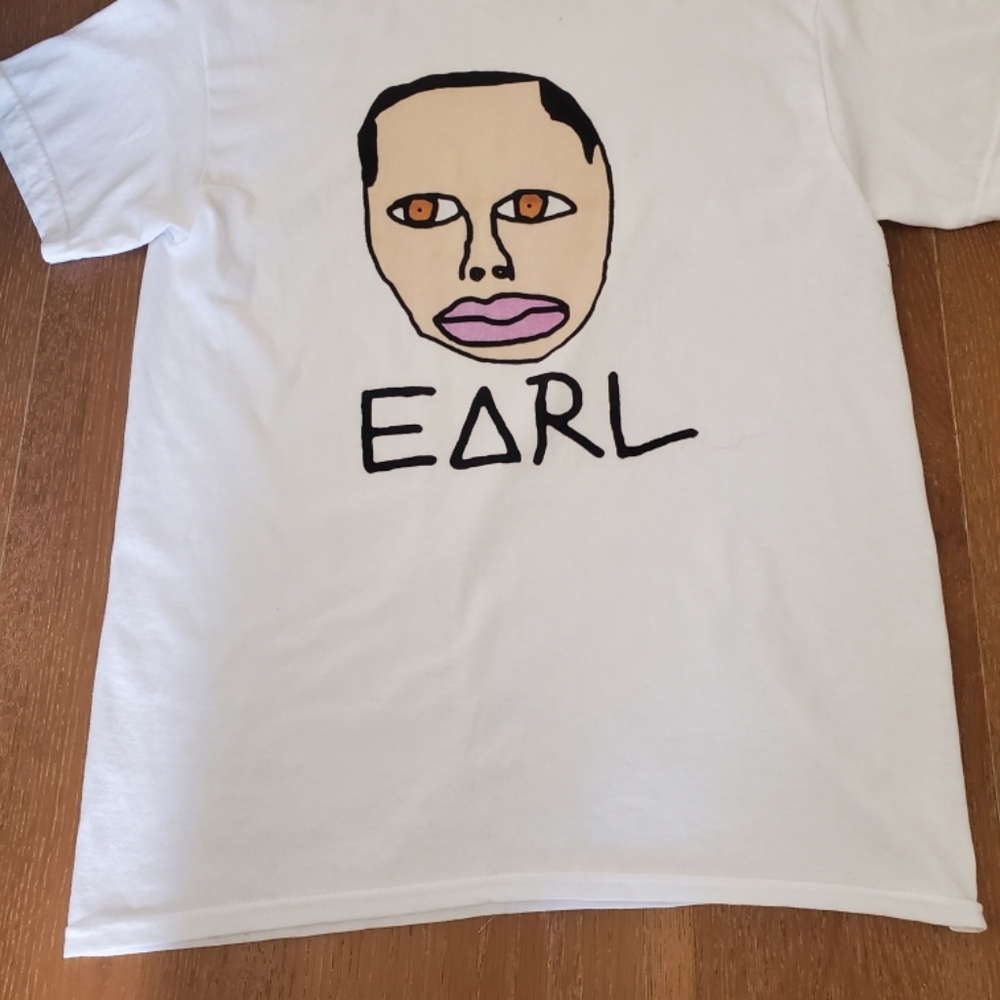 Custom-Made Earl Sweatshirt 2013 White Tee